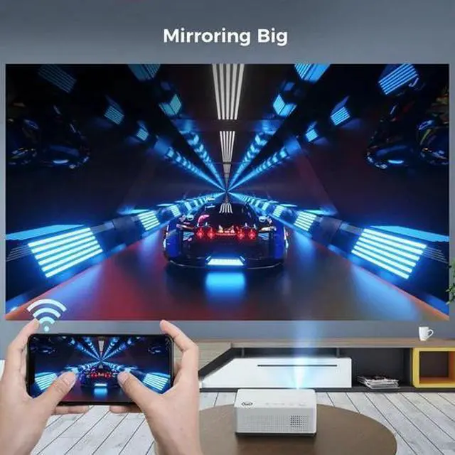 Alt view image 4 of 6 - Vankyo 4K Mini Projector 20000LMS 1080P HD 5G WiFi Bluetooth Video Home Theater