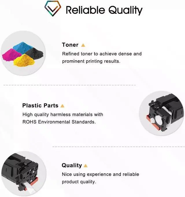 Alt view image 6 of 7 - 4PK 414A Toner Cartridge W2020A -3A No Chip For 414A Toner Laserjet Pro MFP M454dw M479fdw M479fdn
