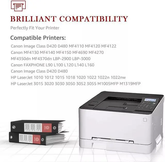 Alt view image 2 of 2 - 2PK Toner Replacement For 104 FX9 FX10 ImageClass MF4350D MF4150 D420 D480