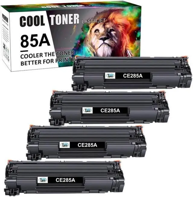 Main image of 4 Black CE285A Toner Cartridge For 85A LaserJet P1102 P1102W MFP M1212NF