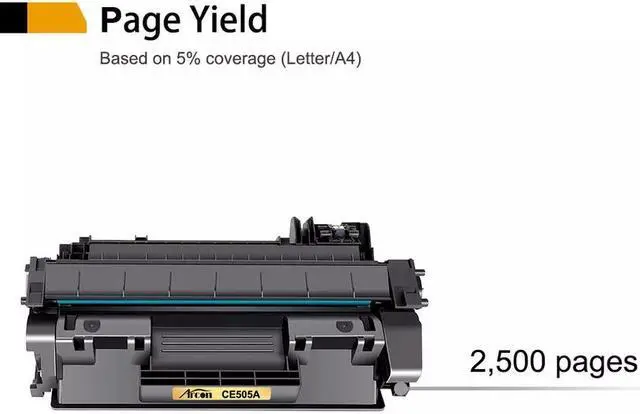 Alt view image 3 of 3 - 2PK CE505A Toner Cartridge Compatible With 05A LaserJet P2035 P2050 P2055DN