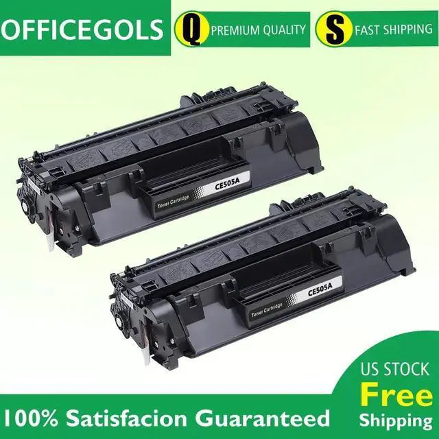 Main image of 2X CE505A Toner Cartridge for 05A LaserJet P2055dn P2035n P2050 P2055x P2055d
