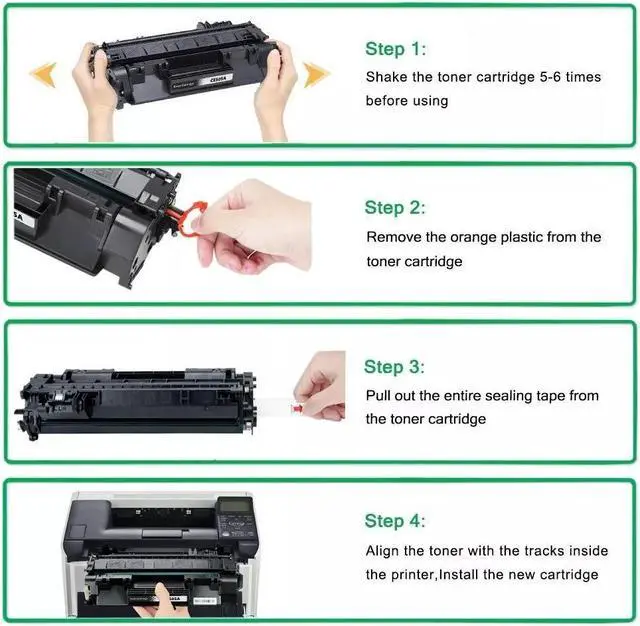 Alt view image 2 of 3 - 2X CE505A Toner Cartridge for 05A LaserJet P2055dn P2035n P2050 P2055x P2055d