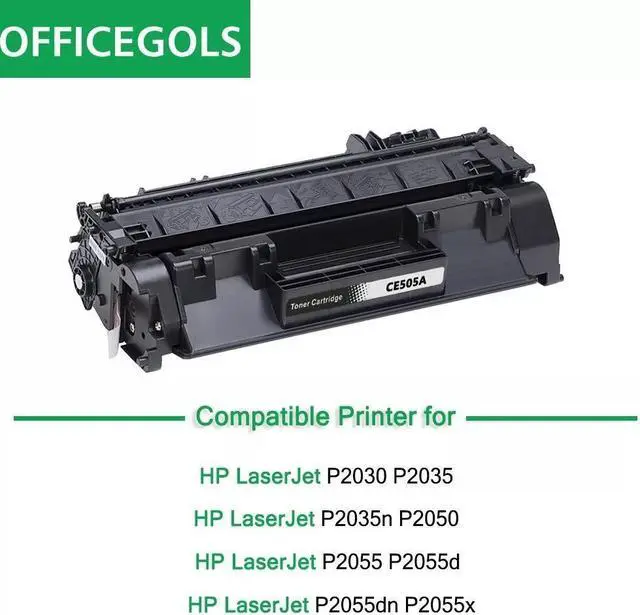 Alt view image 3 of 3 - 2X CE505A Toner Cartridge for 05A LaserJet P2055dn P2035n P2050 P2055x P2055d