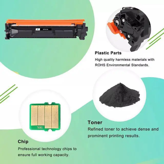 Alt view image 3 of 4 - 2-Pack CF217A Toner Cartridge compatible with LaserJet Pro M102w M102a M130nw
