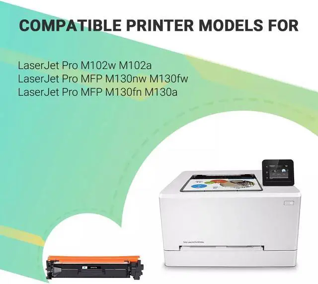Alt view image 4 of 4 - 2-Pack CF217A Toner Cartridge compatible with LaserJet Pro M102w M102a M130nw