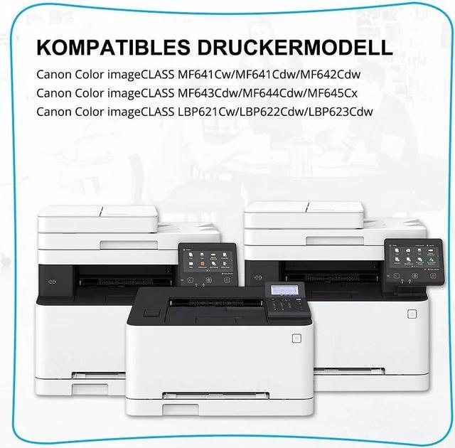 Alt view image 3 of 3 - 4PK CRG-054H Toner Compatible with 054H Color imageCLASS MF642Cdw MF644cdw