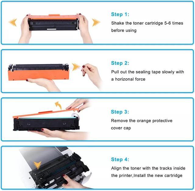 Alt view image 2 of 3 - 4PK CRG-054H Toner Compatible with 054H Color imageCLASS MF642Cdw MF644cdw