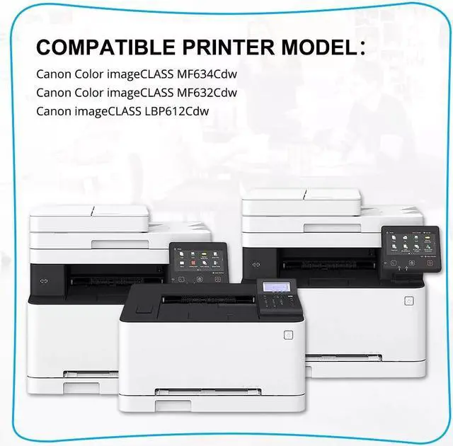 Alt view image 2 of 4 - 5PACK 045H Color Toner for imageCLASS 1246C001 MF634Cdw MF632Cdw LBP612CDW