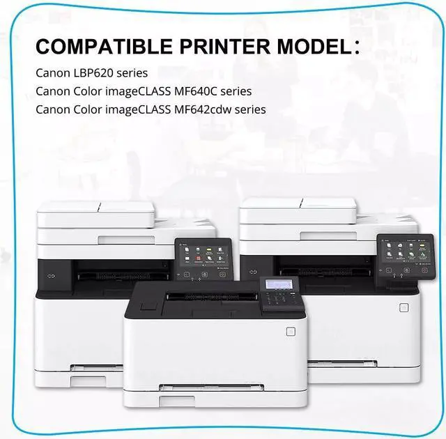 Alt view image 2 of 2 - 1 New Black 054H toner for Color imageCLASS MF643CDW LBP621CW