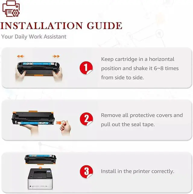 Alt view image 3 of 4 - 4x Toner Cartridge Compatible for 054 imageCLASS MF645C LBP620 MF642cdw