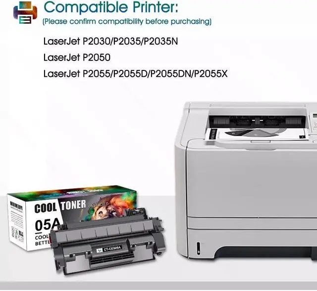 Alt view image 3 of 4 - 2 PK CE505A Toner Cartridge Compatible With 05A LaserJet P2035 P2035N P2055DN
