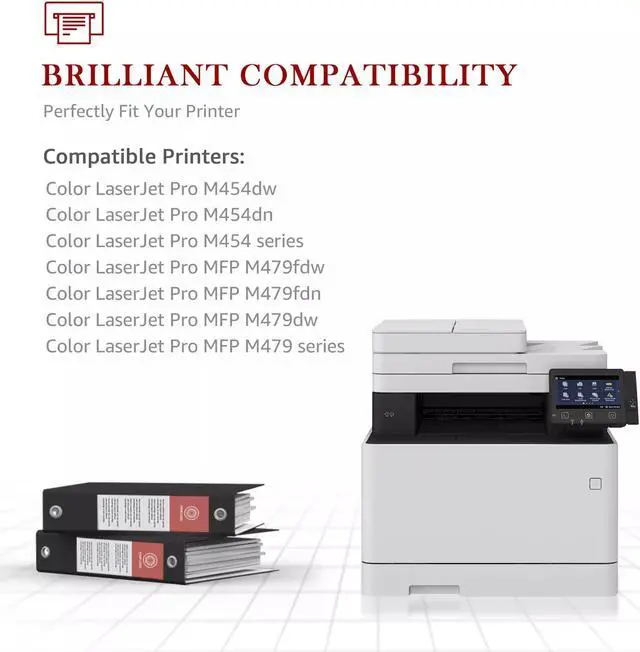 Alt view image 3 of 4 - 4PK W2020A Toner For 414A Color LaserJet Pro M454dn M454dw M454dn NO CHIP