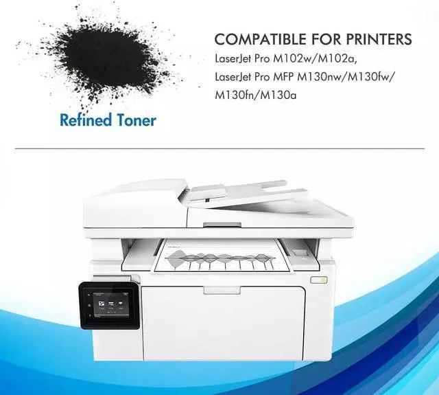 Alt view image 4 of 4 - 2-Pack CF217A Toner Cartridge compatible with LaserJet Pro MFP M130fn M130a