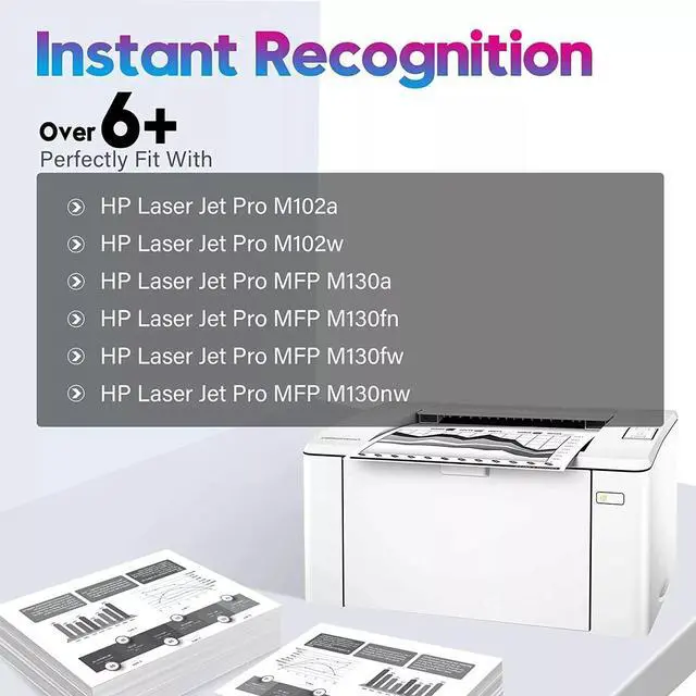 Alt view image 3 of 4 - 2Pack CF217A Toner 1Pc Drum Unit compatible with LaserJet Pro M102w M102a