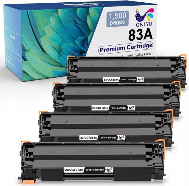 Main image of 4PK CF283A Black Toner Cartridge for 83A LaserJet Pro MFP M127fw M127fn M125