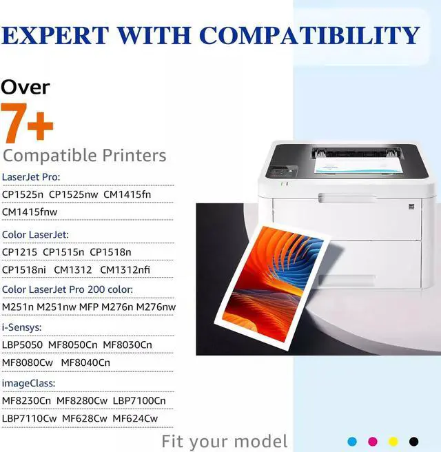 Alt view image 2 of 4 - 1PK High Yield Black Laser Toner For CF210A Color Laserjet Pro200 M276n M251n