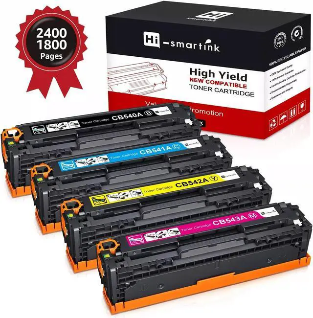 Main image of 4PK Toner Cartridge CB540A -3A 125A For Laserjet CP1215 CM1300 CM1312 nfi mfp