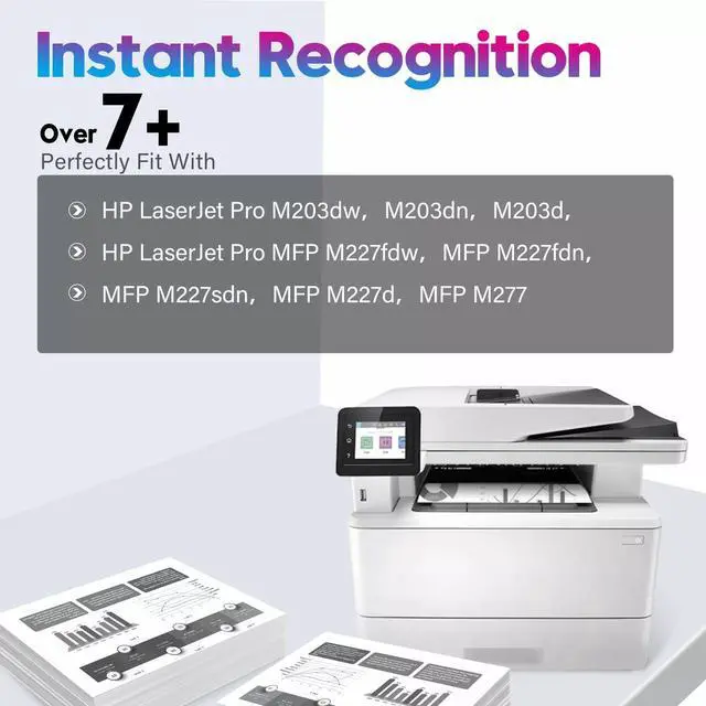 Alt view image 2 of 4 - 4Pc CF230A Black Toner Cartridge compatible with LaserJet M203d M203dn M203dw