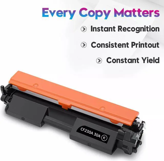 Alt view image 4 of 4 - 4Pc CF230A Black Toner Cartridge compatible with LaserJet M203d M203dn M203dw