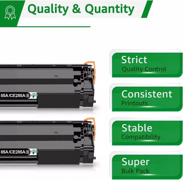 Alt view image 4 of 4 - 5-Pack CE285A 85A Black Toner Cartridge For LaserJet P1102 P1102W M1212NF
