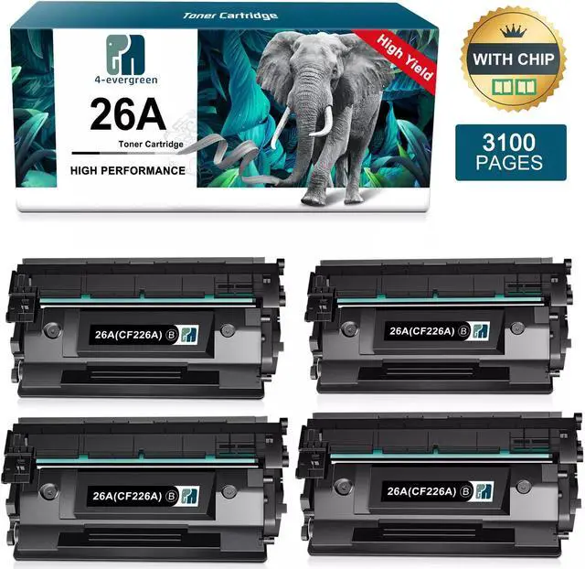 Main image of 4PK CF226A For LaserJet Pro M402d M402dw M402dn M402n Black Toner Cartridge