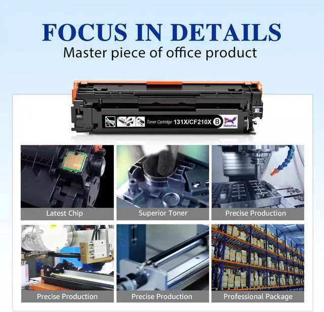 Alt view image 3 of 5 - 2 Black CF210X 131X Toner Cartridge for Pro 200 Laserjet M251n M276nw Printer