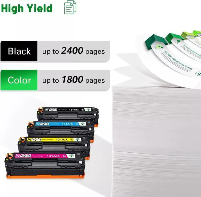 Alt view image 4 of 4 - 1 HighYield Black CF210X 131X Toner Cartridge for Pro200 Laserjet M251n M276n