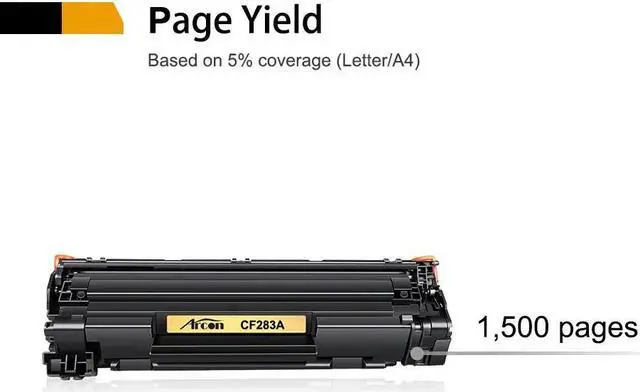 Alt view image 4 of 4 - 4 Pack CF283A 83A Black Toner Compatible with LaserJet Pro MFP M127fw M125nw