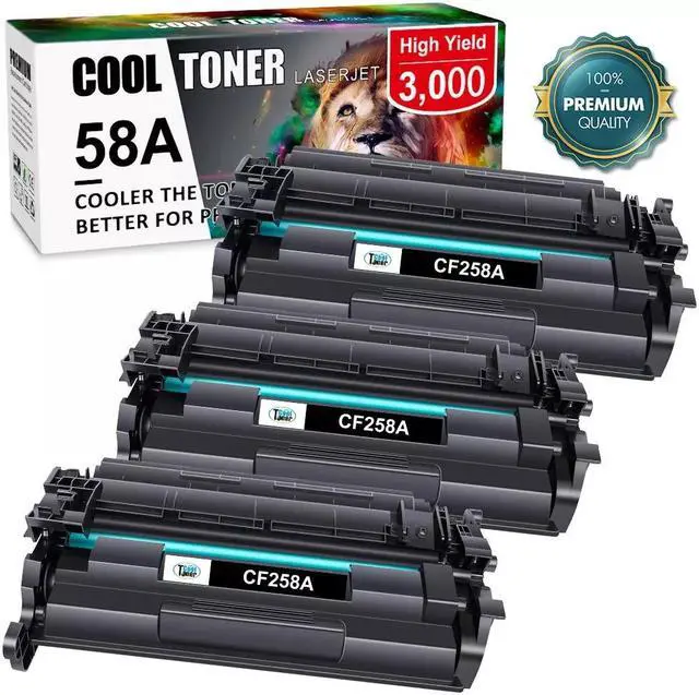 Main image of 3Pc Toner Cartridge for CF258A NO Chip LaserJet M428dw MFP M428fdw M428fdn