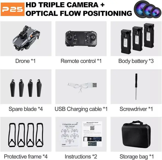 Alt view image 7 of 7 - 5G 8K GPS Drone x Pro with HD Dual Camera Drones WiFi FPV Foldable RC Quadcopter