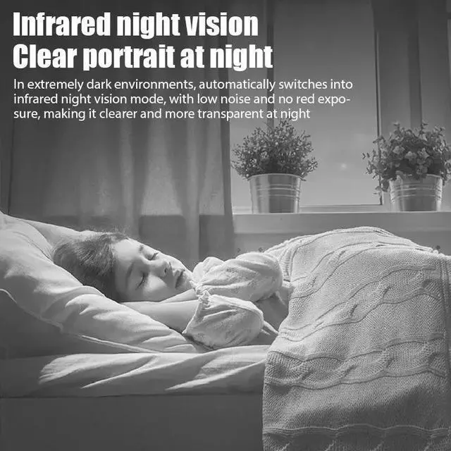 Alt view image 4 of 7 - Mini Wifi Camera Wireless IP Security Nanny Cam Night Vision HD 1080P