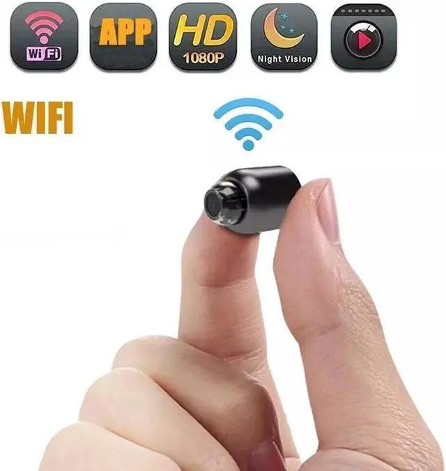 Main image of Mini Wifi Camera Wireless IP Security Nanny Cam Night Vision HD 1080P