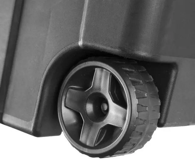 Alt view image 7 of 7 - Sterilite 40 Gallon Wheeled Industrial Tote Plastic Adult, Green Sage, Set of 2 Black