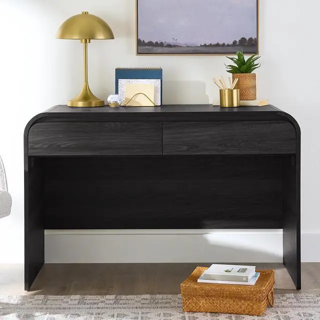 Main image of Better Homes & Gardens Juliet Arch Desk for Home Office, Black Finish