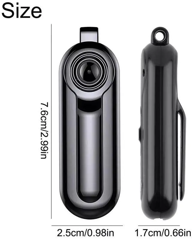 Alt view image 5 of 7 - 8GB HD 1080P Wearable Mini Wireless Camera Video Voice Recorder Support Necklace