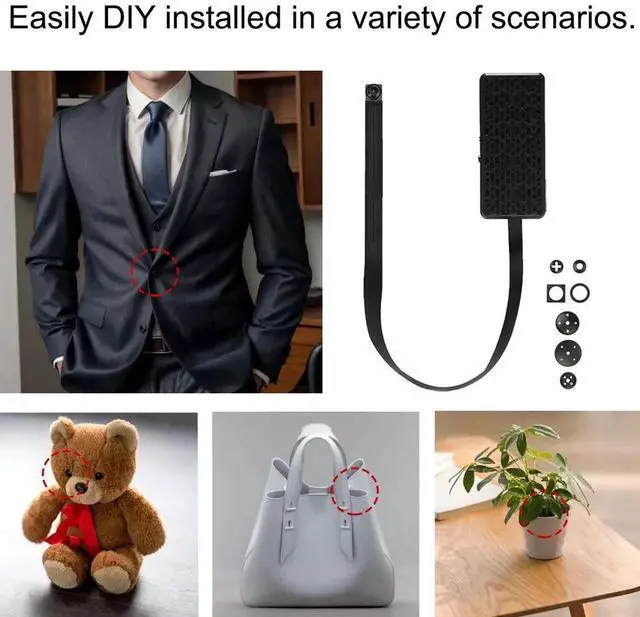 Alt view image 2 of 7 - DIY Mini Camera with 1080P WiFi Motion Detection Audio For Meeting Work Recording