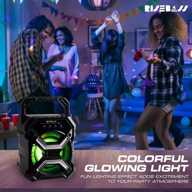 Alt view image 3 of 7 - 2025 NEW Portable Speaker Bluetooth Flashing Party Lights Kids Bluetooth Speaker