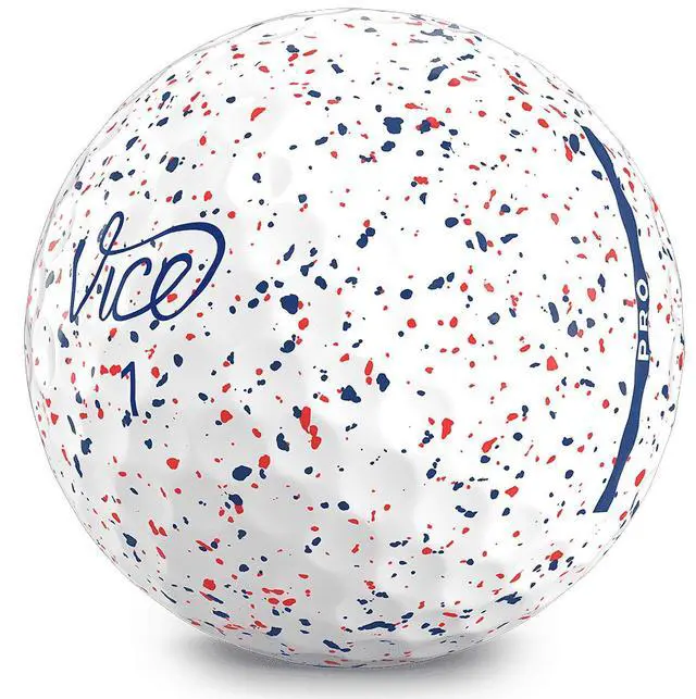 Alt view image 3 of 4 - Vice Golf Pro Red & Blue Drip Golf Balls - 1 Dozen
