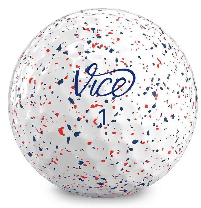Alt view image 2 of 4 - Vice Golf Pro Red & Blue Drip Golf Balls - 1 Dozen
