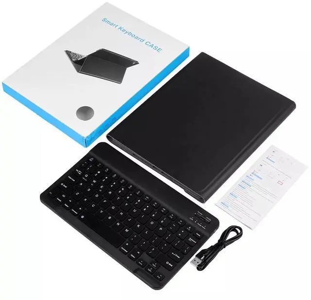 Alt view image 7 of 7 - For iPad 9th/8th/7th Gen 10.2 inch Keyboard Case with Pencil Holder Stand Cover