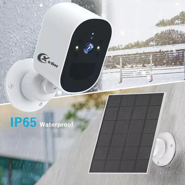 Alt view image 2 of 7 - Solar Battery Powered Wifi Security Camera System Solar Wireless Outdoor Camera