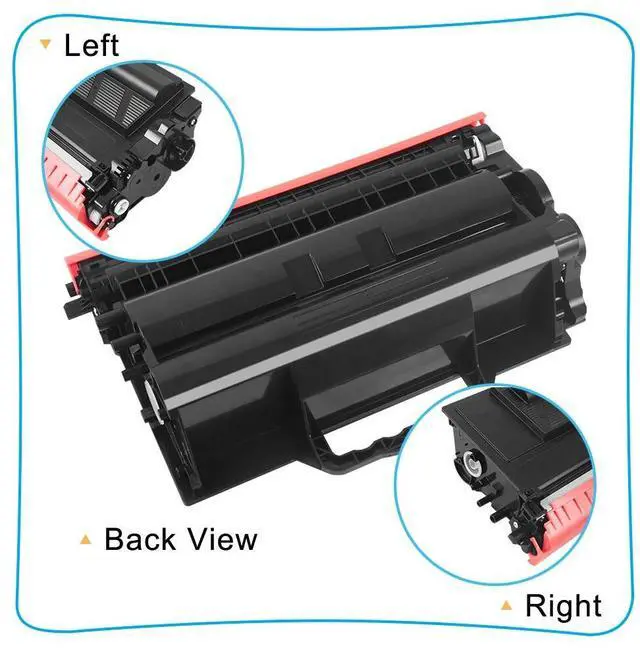 Alt view image 7 of 7 - 3PK TN850 Toner + 2PK DR820 Drum Compatible With Brother MFC-L5850DW HL L6400DW