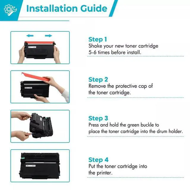 Alt view image 3 of 7 - Cool Toner TN850 TN-850 Black Toner Cartridge Compatible for Brother HL-L5000D DCP-L5500DN MFC-L6750DW MFC-L5850DW L5900DW HL-L6200DW Printer