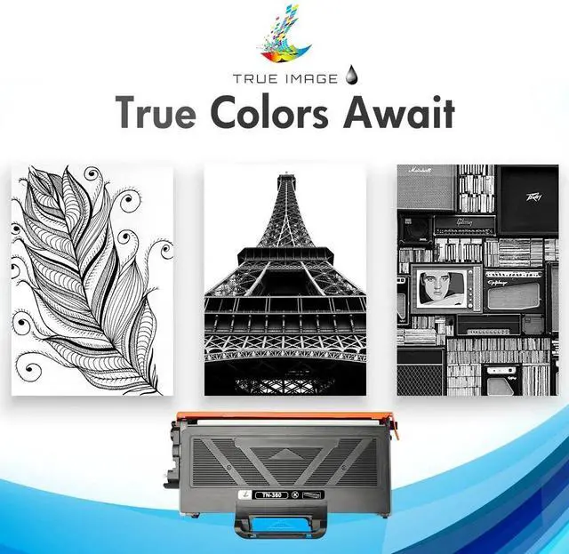 Alt view image 7 of 7 - True Image TN360 TN330 High Yield Black Toner Cartridge Compatible Brother DCP-7030/7040 HL-2140 MFC-7320/7340