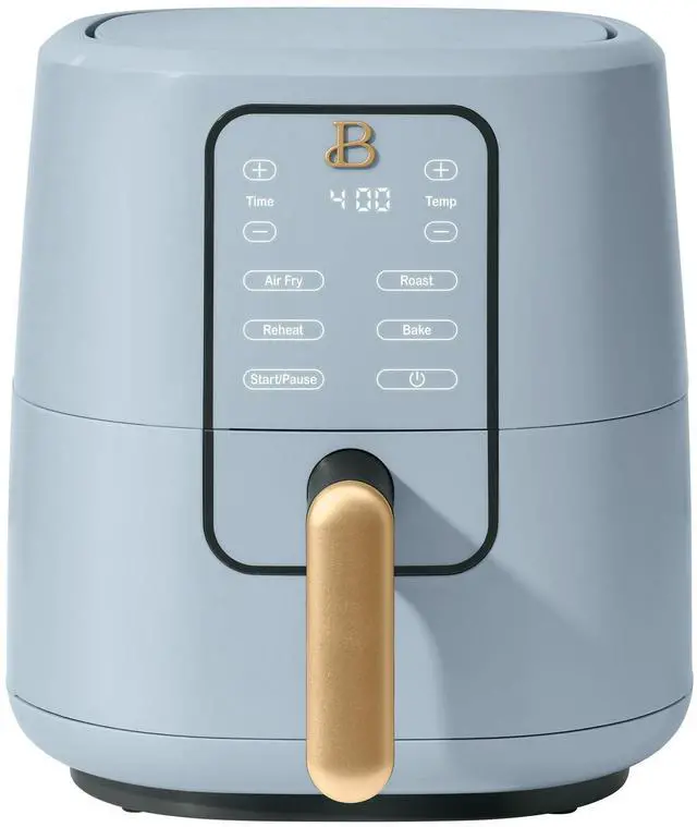 Main image of Beautiful 3 Qt Air Fryer with TurboCrisp Technology, White Icing by Drew Barrymore Blue