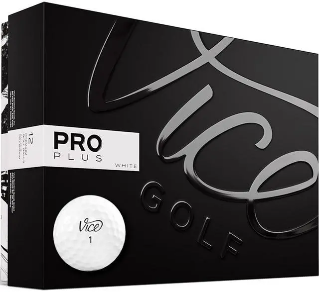 Main image of Vice Golf Pro Plus White Golf Ball - 1 Dozen