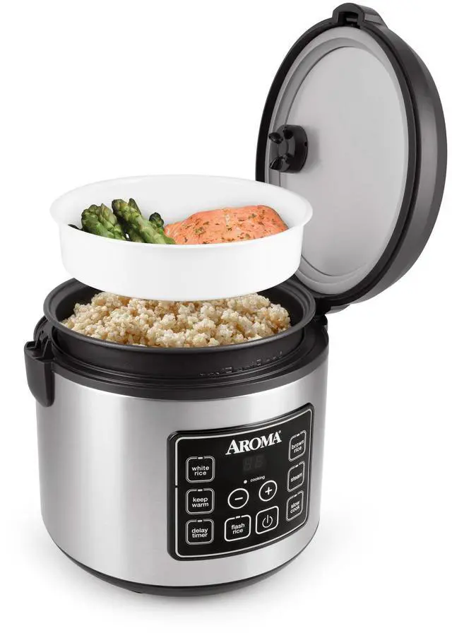 Alt view image 2 of 6 - Aroma® 20-Cup Programmable Rice & Grain Cooker and Multi-Cooker