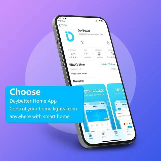 Alt view image 7 of 7 - Smart Light Bulbs, DAYBETTER Wifi Color Changing LED Light Bulbs,9W (60Watt Eqv),A19 E26 2.4Ghz Only 6 Pack