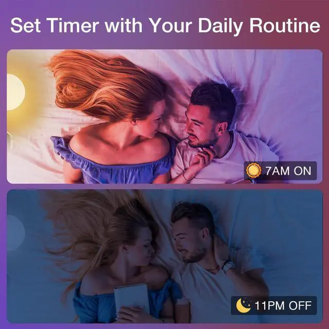 Alt view image 6 of 7 - Smart Light Bulbs, DAYBETTER Wifi Color Changing LED Light Bulbs,9W (60Watt Eqv),A19 E26 2.4Ghz Only 6 Pack